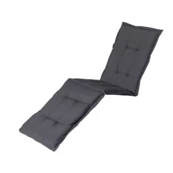 Coussin pour chaise longue PANAMA 65 x 200 cm - MADISON Série Classique - Gris