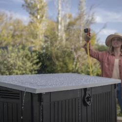 Coffre multifonctions sans vérins 880L - Noir