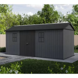 Abri de jardin NEWTON PLUS 1775 - 11.2m² - Gris