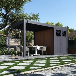 Pool house da 15m² - 5x3M - Antracite
