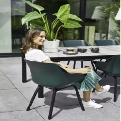 Lot de 2 Chaises SOPHIE Element Armchair HARTMAN - Night green