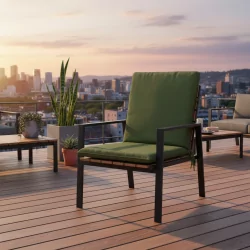 Coussin Canvas Eco+ dossier 49 x 97 cm - MADISON Série Stacking Stool - Vert
