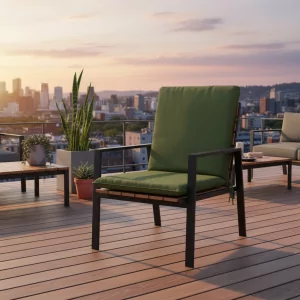 Coussin Canvas Eco+ dossier 49 x 97 cm - MADISON Série Stacking Stool - Vert