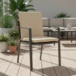 Coussin Canvas Eco+ dossier 49 x 97 cm - MADISON Série Stacking Stool - Beige