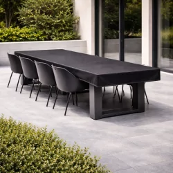 Housse de plateau de table - NOIR L 240 x P 100 x H 10 cm TITANIUM®