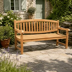 Banc 2 places en Teck