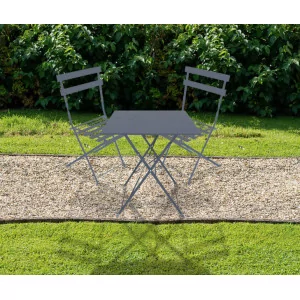 chaises grise pliantes BISTROT