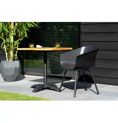 set de 2 chaises AMALIA Element Alu - Noir set de 2 chaises AMALIA Element Alu - Noir