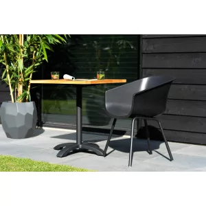 set de 2 chaises AMALIA Element Alu - Noir